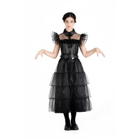 Ciao- Wednesday Addams Rave'N Dance dress costume disguise fancy dress girl official Wednesday (Size XS)