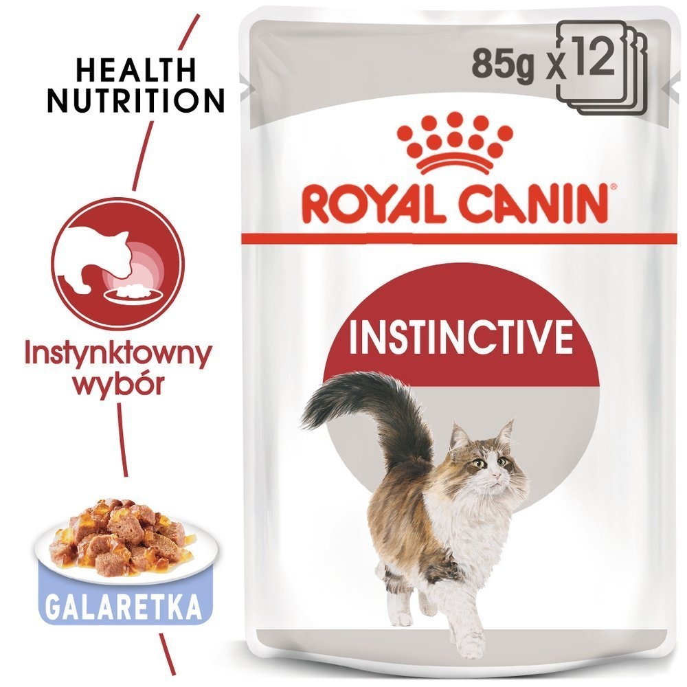 ROYAL CANIN  Instinctive 12x85g  in Gelee, Nassfutter in Gelee für erwachsene Katzen, wählerische (Mit Rabatt-Code ROYAL-5 erhalten Sie 5% Rabatt!)