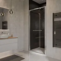 Schulte Home Sunny Duschtür anschlaglos 80 x 190 cm Sicherheitsglas