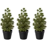 Creativ green Künstlicher Weihnachtsbaum Glitzer-Optik grün 21,5 cm