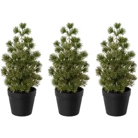 Creativ green Künstlicher Weihnachtsbaum Glitzer-Optik grün 21,5 cm