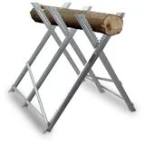 Bituxx Sägebock Arbeitsbock Holzsägebock Holzschneidebock mit Haltezacken Klappbock klappbar Brennholz bis Ø26 cm max.150kg 80x82x82 cm