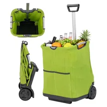 Costway Einkaufstrolley Grün 50L
