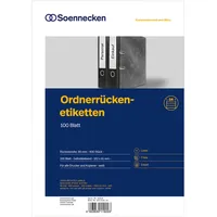 SOENNECKEN Ordneretikett 66308 schmal/kurz sk weiß 700 St./Pack.