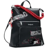 DESIGUAL Mickey Rock Pretoria 2.0 Rucksack Schwarz