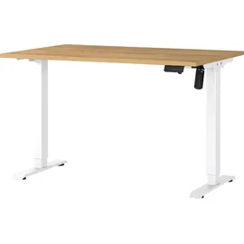 Germania Germania-Werke Schreibtisch höhenverstellbar, 120 cm weiß, 120x119x80 cm
