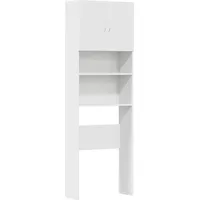 vidaXL Waschmaschinenschrank 64 x 24 x 190 cm Weiß Holz