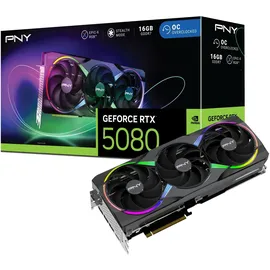 PNY GeForce RTX 5080 ARGB OC 16GB GDDR7, HDMI, 3x DP (VCG508016TFXXPB1-O)