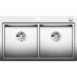 Blanco Divon II 8-IF Edelstahl Seidenglanz + Excenterbetätigung + InFino