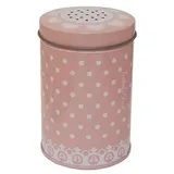 Isabelle Rose - Zuckerstreuer/Puderzucker/Kakao Streuer - Rosa mit weißen Punkte, Polka Dot 10 x 6,5cm