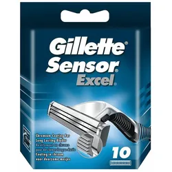 Ersatz-Rasierklingen Gillette Sensor Excel 10 Stück