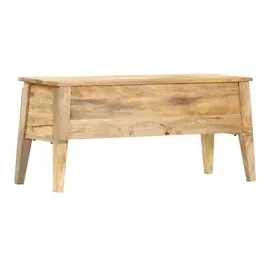 vidaXL Aufbewahrungstruhe 99 x 35 x 48 cm Massivholz Mango