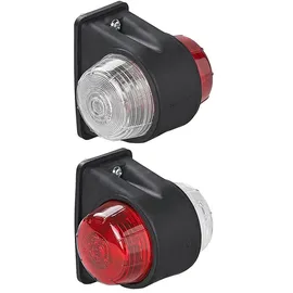 PRO PLUS Umrissleuchte 67 x 78 mm Rot/Weiß flach