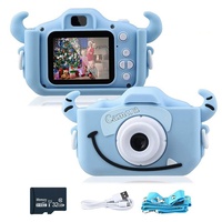 Tadow Spielzeug-Kamera Kinder Kamera,Kreative Kinderkamera,2000P HD, USB blau