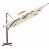 Gardissimo MARBELLA Alu Ampelschirm 300x400cm Pendelschirm UV50+ natur