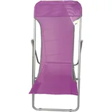 Strandliege aus Stahl und Textilene, 450 g/m2, Farbe Violett