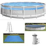 Intex »Clearview Prism Frame Pool«, ØxH: 422x107 cm, massive Konstruktion aus pulverbeschichtetem Stahl