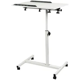 Maclean Brackets Mobiler Schreibtisch/Laptop-Ständer Maclean weiß höhenverstellbar 59-89cm max. 30kg MC-121 W - Weiß
