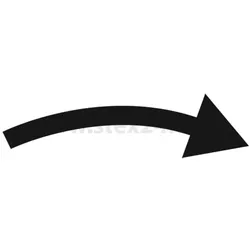 BSRR1140 Georg Schlegel Bezeichnungsschild Grafik-Symbol Drehbewegung rechts weiß - 1 Stück