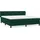vidaXL Boxspringbett 180 x 200 cm Dunkelgrün