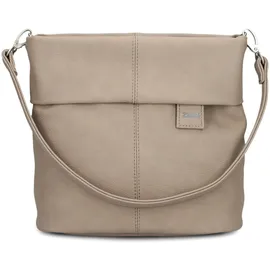 Zwei Mademoiselle.M Schultertasche Polyurethan Beige/Grau