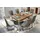 JV Möbel Esstisch 6 x Stühle Esszimmer Set Essgruppe Moderne Stuhle Tisch Tische 7tlg.