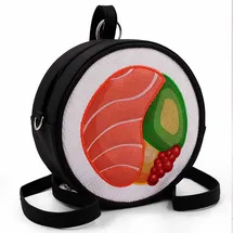 Oh My Pop! Maki-Sushi Rucksack-Tasche, Schwarz