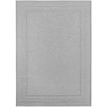 KADIMA DESIGN Teppich, Outdoor VENTOUX in Grau, mit Bordüre, 140 x 200 cm