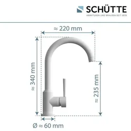 Schütte Cornwall Einhebelmischer Weiß