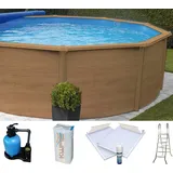 KWAD Rundpool Supreme 460 x 132 cm inkl. Bodenisolationsset