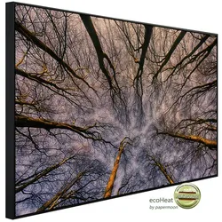 papermoon Infrarotheizung »EcoHeat - Sonnenaufgang durch den Wald«, Matt-Effekt - bunt