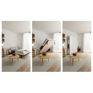 WallBedKing Schrankbett Schrankbett Morphy Studio Klappbett - Multifunktion