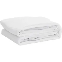 vidaXL Matratzenschoner Wasserdicht 160 x 220 cm Weiß