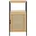 [en.casa] Tervola Badschrank 40 x 80 x 35 cm Schwarz/Bambus