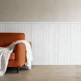 Vevor Wandform-Set, Wandleisten, Stuckleisten, lackierbares Polystyrol, Friesleisten, Friesleisten für Wände, Akzentwandpaneele für die Inneneinrichtung von Wohnzimmer und Schlafzimmer, Weiß