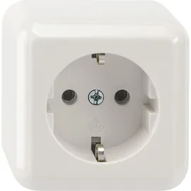 Merten Schuko-Steckdose Aufputz Weiß 1 St.