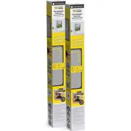 EasyMaxx Teleskop-Insektenschutzgitter mit integriertem Netz 2er-Set