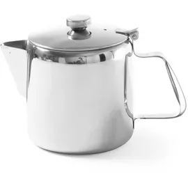 HENDI Kaffee-/Teekanne, mit Klappdeckel, Kaffeekanne, Wasserkessel Tropfwasserkocher, Kaffee, 2L, ø126x(H)185mm, Edelstahl