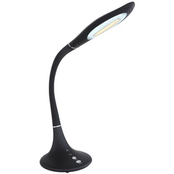 Pattaya Tischleuchte Kunststoff Schwarz, Led