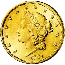 Original Double Eagle – Goldmünze aus dem Bürgerkrieg (1861-1865)
