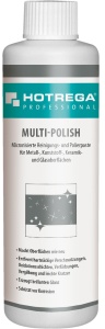 HOTREGA® PROFESSIONAL Multi-Polish Polierpaste, Reinigungspaste für Metall-, Kunststoff-, Keramik- und Glasoberflächen, 250 ml - Flasche