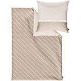 IBENA Textilwerke GmbH bugatti Bettwäsche Streifen beige 70x90cm, 140x200cm