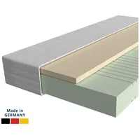 AM Qualitätsmatratzen Latexmatratze 120x200 H3 - 7 Zonen Kaltschaum Matratze, 20 cm - Latex Auflage