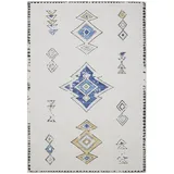 benuta Vintage-Teppich, Beige, Mehrfarbig, Kunststoff, Vintage, Rechteckig, 60x120 cm, Oeko-Tex® Standard 100, in verschiedenen Größen erhältlich, rutschfeste Unterfläche, waschbar, Teppiche & Böden, Teppiche, Vintage-Teppiche