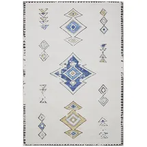 benuta Vintage-Teppich, Beige, Mehrfarbig, Kunststoff, Vintage, Rechteckig, 60x120 cm, Oeko-Tex® Standard 100, in verschiedenen Größen erhältlich, rutschfeste Unterfläche, waschbar, Teppiche & Böden, Teppiche, Vintage-Teppiche
