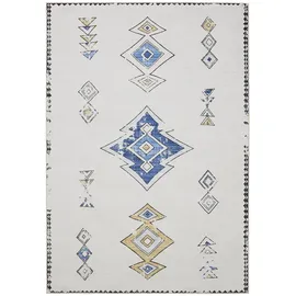 benuta Vintage-Teppich, Beige, Mehrfarbig, Kunststoff, Vintage, Rechteckig, 60x120 cm, Oeko-Tex® Standard 100, in verschiedenen Größen erhältlich, rutschfeste Unterfläche, waschbar, Teppiche & Böden, Teppiche, Vintage-Teppiche