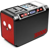 Tragbare Powerstation 111Wh, 230V Steckdose, 120W Spitzenleistung Powerbank, Lithium Akku mit LED Taschenlampe für Camping, Reisen, Notstrom zu Hause