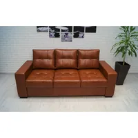 Antic Braun Echtleder 3 er Sofa Echt Leder Couch Ledersofa Rindsleder Volleder
