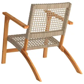 vidaXL Gartenstuhl 2 St. 33 x 0 x 0 cm beige