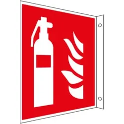 Eichner Brandschutz-Fahnenschild Feuerlöscher, Rot